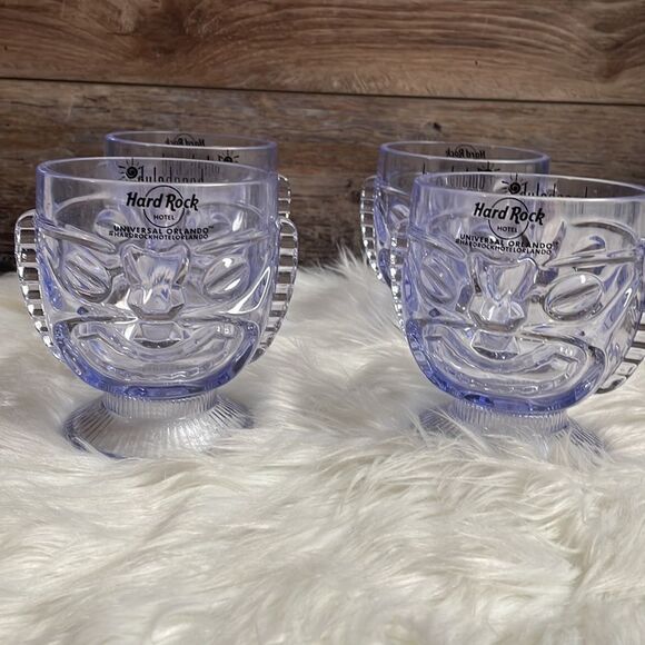 Hard Rock Hotel Beach Club Goblets Drinkware, Set Of 4, Light Purple - Picture 3 of 6